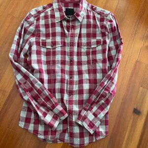 Life After Denim long-sleeved casual plaid shirt